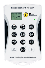 The Turning Technologies ResponseCard RF LCD